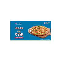 Dominos: 50% Off upto 250 on First Dominos App Order + Amazon pay cashback